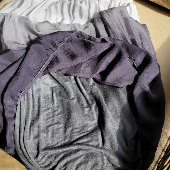 GIUSY, pure silk skirt, S, shades of gray - Picture 7 of 8